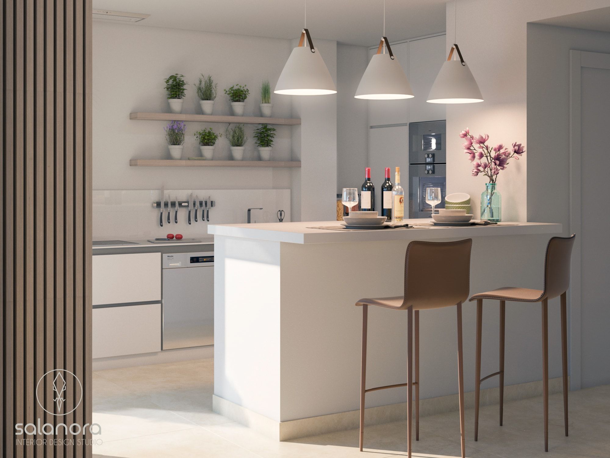 open kitchen interior design