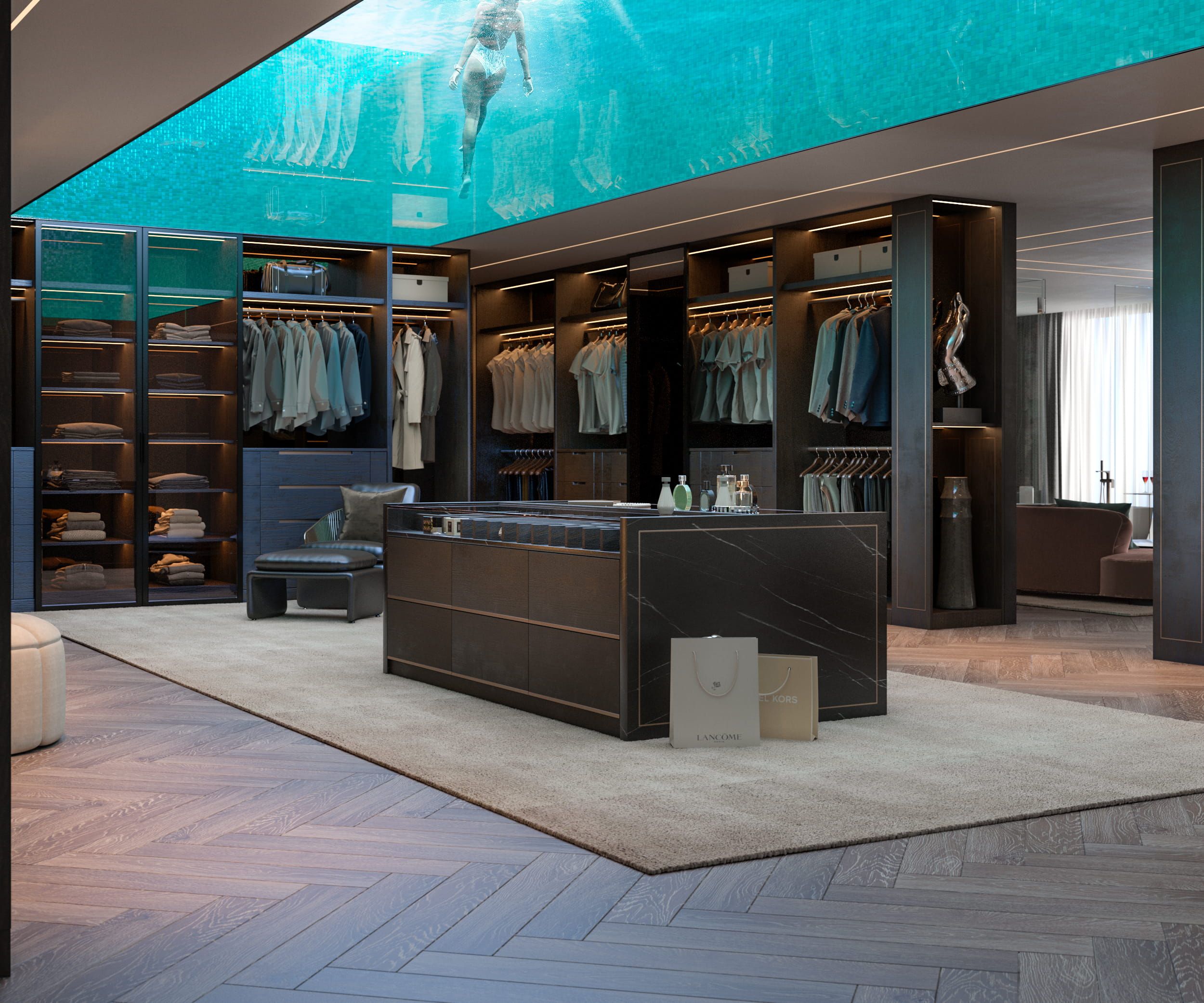 luxury dressing room