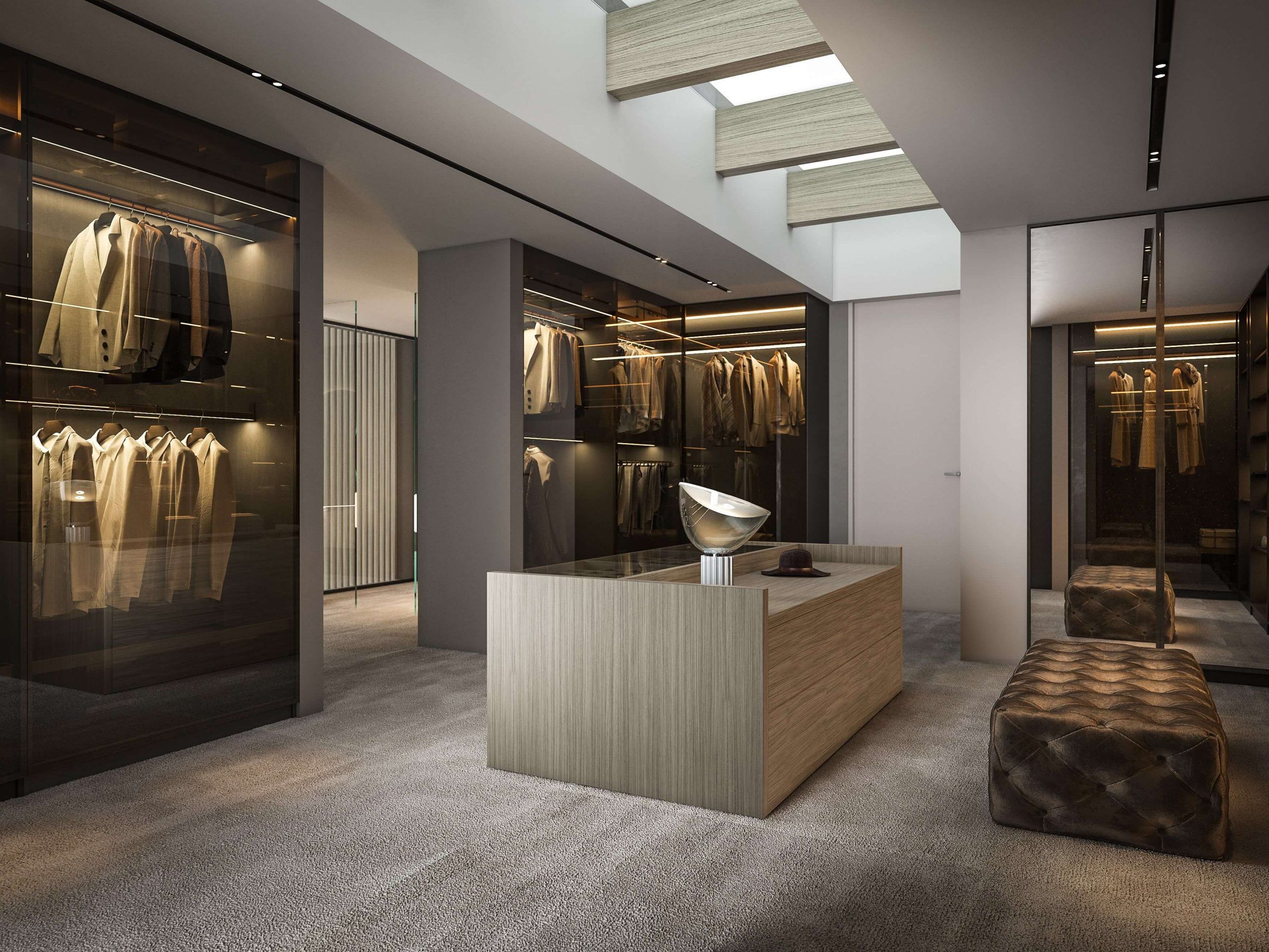 3d render dressing room