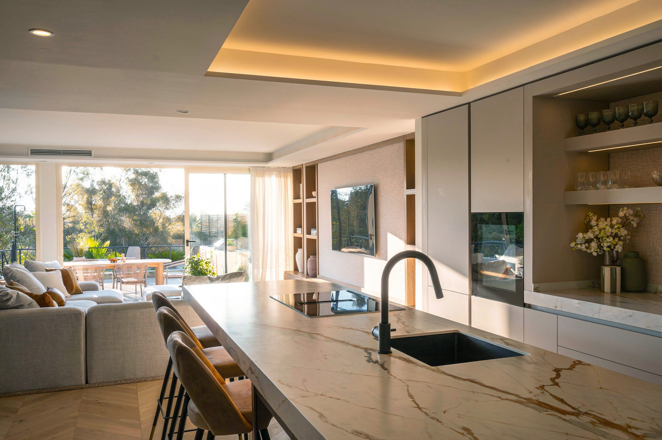 open kitchen plan